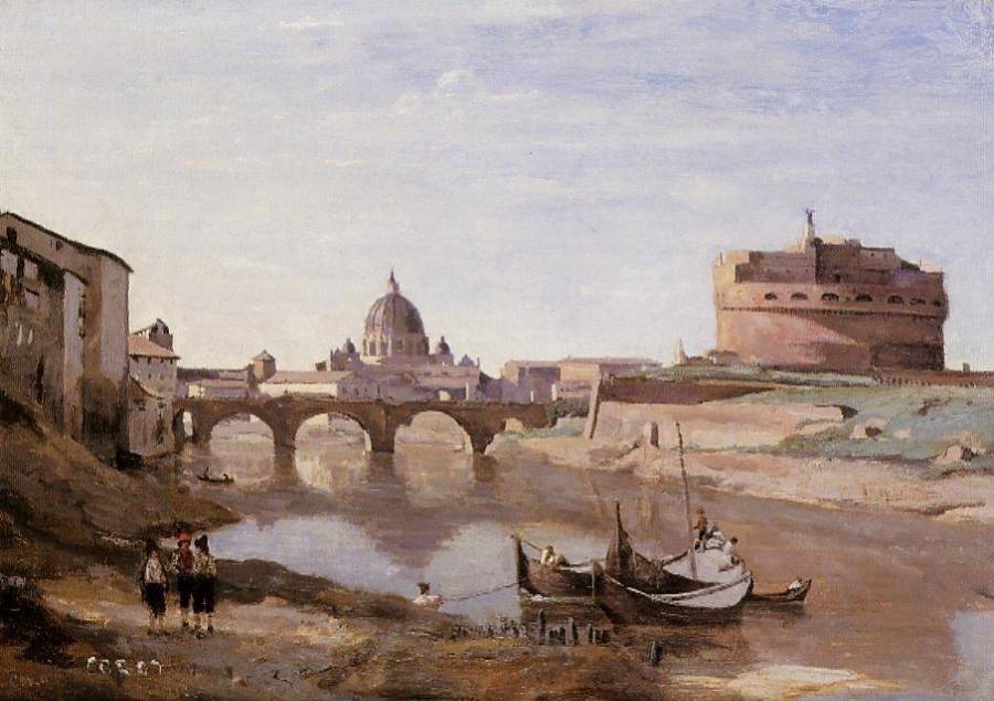 Corot Jean-Baptiste Camille - Rome - le chateau Sant'Angelo.jpg